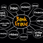Bank fraud mind map, business concept for presentations and reports